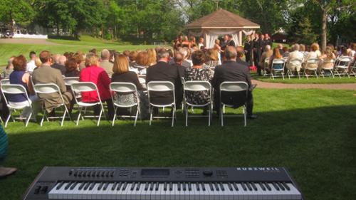 David can provide a keyboard and sound system for all occasions, in any locations, if a piano is not available.